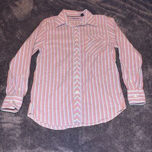 Men’s Indigo Palms Pink Shirt Size Medium